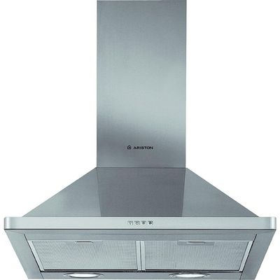 Ariston Built-In Canopy Chimney Hood 60cm AHPN64LMX Silver